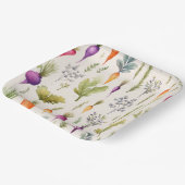 Gartenkarottenpapier-Teller Pappteller (Gewinkelt)