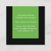 Gartenkarte Quadratische Visitenkarte (Rückseite)