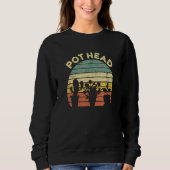 Gartenkasten Pothead Womens Gardener Sweatshirt (Vorderseite)