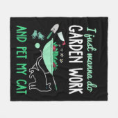 Gartenkatze Lover | Funny Garden Work Gift Fleecedecke (Vorderseite (Horizontal))