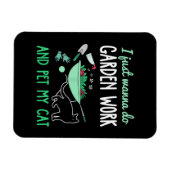 Gartenkatze Lover | Funny Garden Work Gift Magnet (Horizontal)