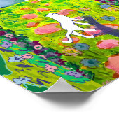 Gartenkatze Poster (Ecke)