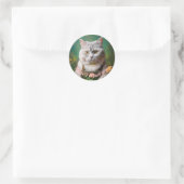 Gartenkatze Runder Aufkleber (Tasche)