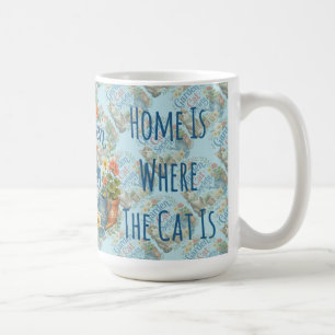 Gartenkatzen-Gesellschaft Cottagecore Florales Kaffeetasse