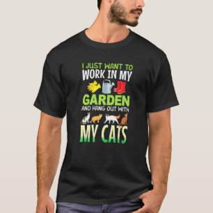 Gartenkatzen Katzenbesitzer Gärtner T-Shirt