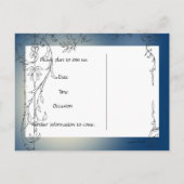 Gartenkatzen Save the Date Ankündigungspostkarte (Rückseite)