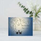 Gartenkatzen Save the Date Ankündigungspostkarte (Stehend Vorderseite)