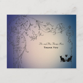 Gartenkatzen Vielen Dank Personalisiert mit Umschl Dankeskarte