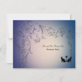 Gartenkatzen Vielen Dank Personalisiert mit Umschl Dankeskarte (Vorderseite)