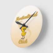 Gartenkick Runde Wanduhr (Winkel)