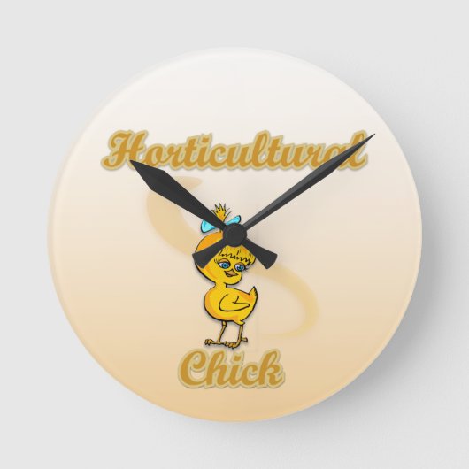Gartenkick Runde Wanduhr (Vorderseite)