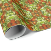Gartenkirsche Tomaten Natur Personalisiert Geschenkpapier (Rolleneckpunkt)