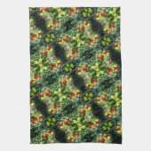 GartenkirschTomaten Abstrakte Natur Geschirrtuch (Vertikal)