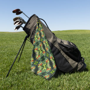 GartenkirschTomaten Abstrakte Natur Golfhandtuch