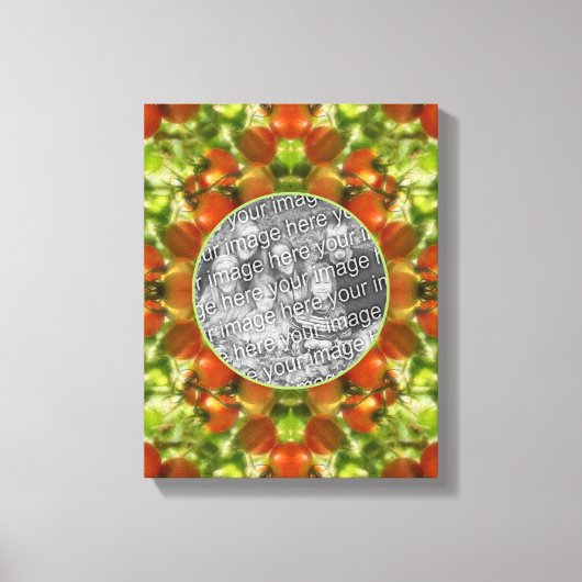 GartenkirschTomaten gestalten Ihr eigenes Foto Leinwanddruck (Vorderseite)