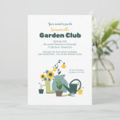 Gartenklub Einladung (Stehend Vorderseite)