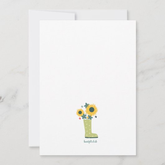 Gartenklub Einladung (Rückseite)