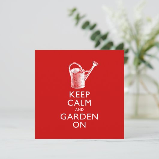 Gartenklub-Veranstaltung, Geburtstag des Gardeners Einladung (Stehend Vorderseite)