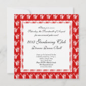 Gartenklub-Veranstaltung, Geburtstag des Gardeners Einladung (Rückseite)