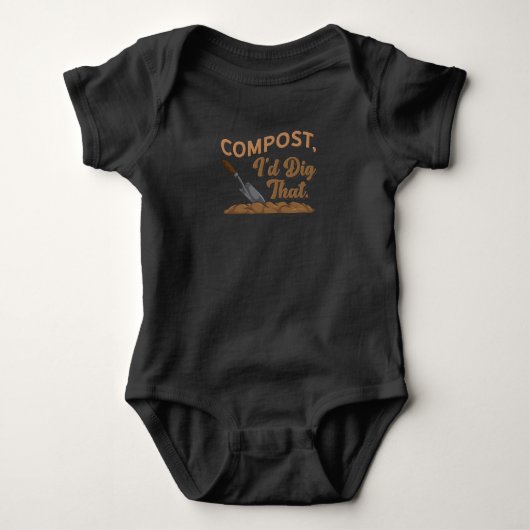 Gartenkompost Baby Strampler (Vorderseite)