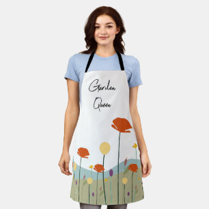 Gartenkönigin Schürze Floral Benutzerdefinierte Gä