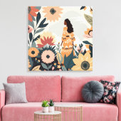 Gartenkontemplation Leinwanddruck (Insitu (Wohnzimmer))