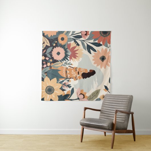 Gartenkontemplation Wandteppich (Beispiel (Horizontal))