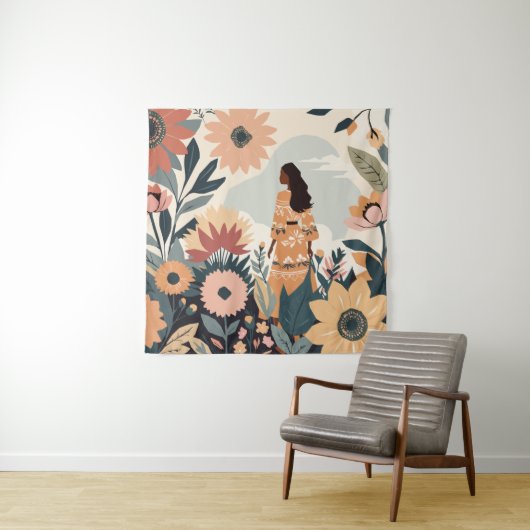 Gartenkontemplation Wandteppich (Beispiel)