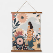 Gartenkontemplation Wandteppich Mit Holzrahmen (Vorderseite)