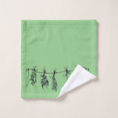 Gartenkräuter Badhandtuch Set (Waschlappen)