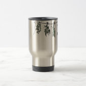 Gartenkräuter Basilikum dill oregano thyme Salbei Reisebecher (Mittel)