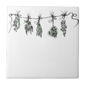 Gartenkräuter Fliese (Vorderseite)