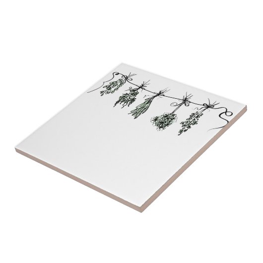 Gartenkräuter Fliese (Seite)