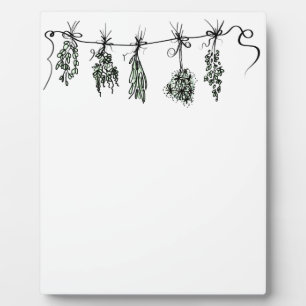 Gartenkräuter Fotoplatte