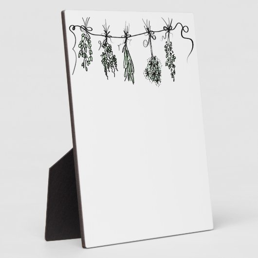 Gartenkräuter Fotoplatte (Seite)