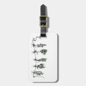 Gartenkräuter Gepäckanhänger (Vorderseite vertikal)