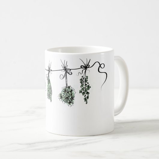 Gartenkräuter Kaffeetasse (VorderseiteRechts)