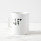 Gartenkräuter Kaffeetasse (Vorderseite Links)