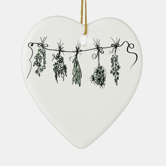 Gartenkräuter Keramik Ornament (Rechts)