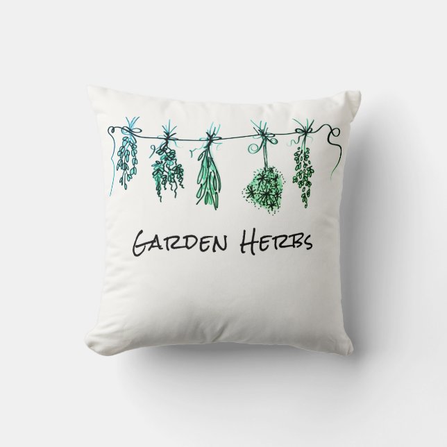 Gartenkräuter Kissen (Vorderseite)