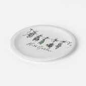 Gartenkräuter Pappteller (Schrägansicht)