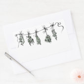 Gartenkräuter Rechteckiger Aufkleber (Umschlag)