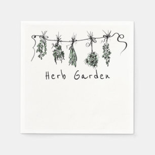 Gartenkräuter Serviette