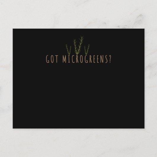 Gartenkräuterkleinerer Grüntöne Postkarte (Vorderseite)