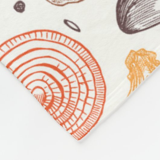 Gartenküche Gemüsemuster Fleecedecke (Ecke)