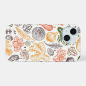 Gartenküche Gemüsemuster iPhone 15 Hülle (Rückseite (Horizontal))