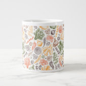 Gartenküche Gemüsemuster Jumbo-Tasse (Vorderseite)
