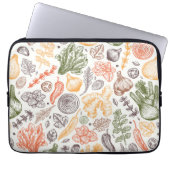 Gartenküche Gemüsemuster Laptopschutzhülle (Vorderseite)