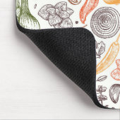 Gartenküche Gemüsemuster Mousepad (Ecke)