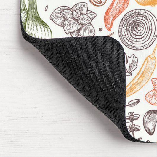 Gartenküche Gemüsemuster Mousepad (Ecke)